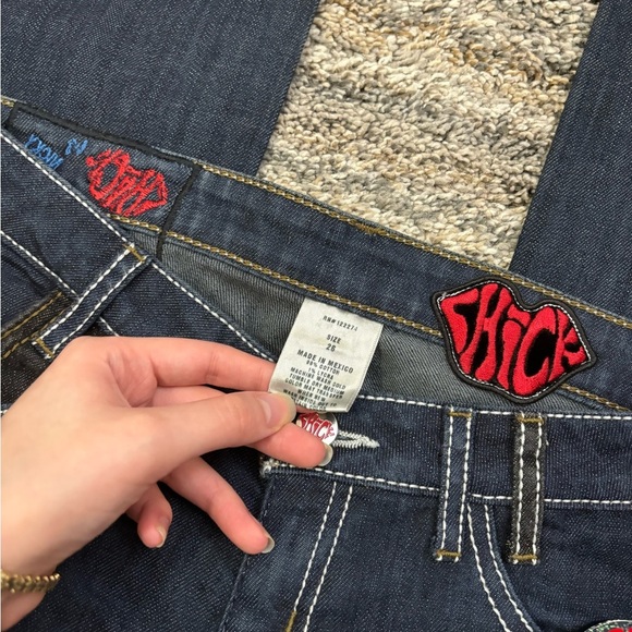 Chick Y2K Low Rise Mini Bootcut Jeans Sz 26 NWT | Vintage Low Rise Bootcut Jean* - Picture 8 of 15